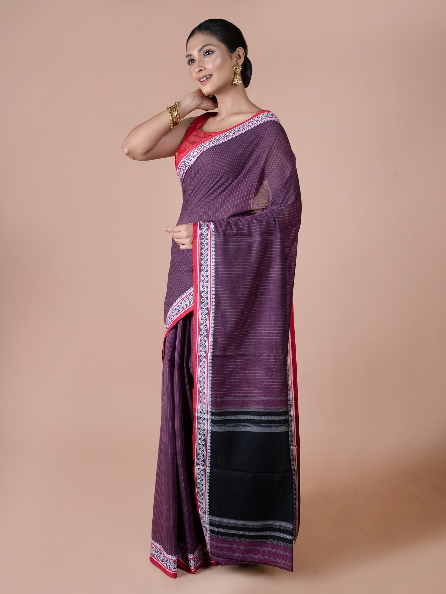 Jam Colour Dhanekhali Saree