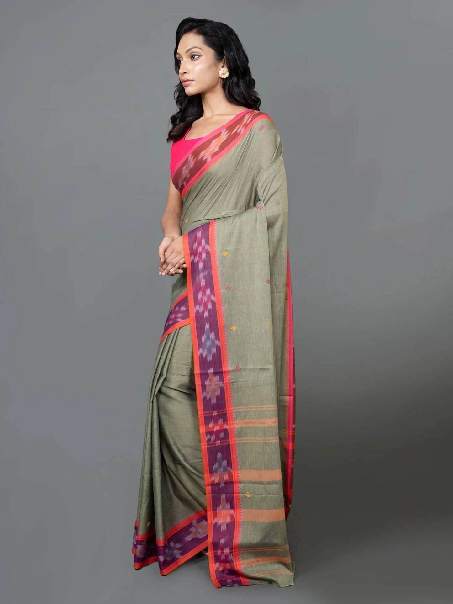 Light Green Dhanekhali Saree