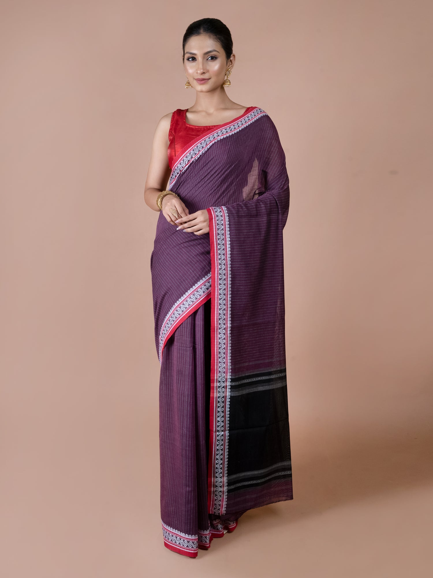 Jam Colour Dhanekhali Saree
