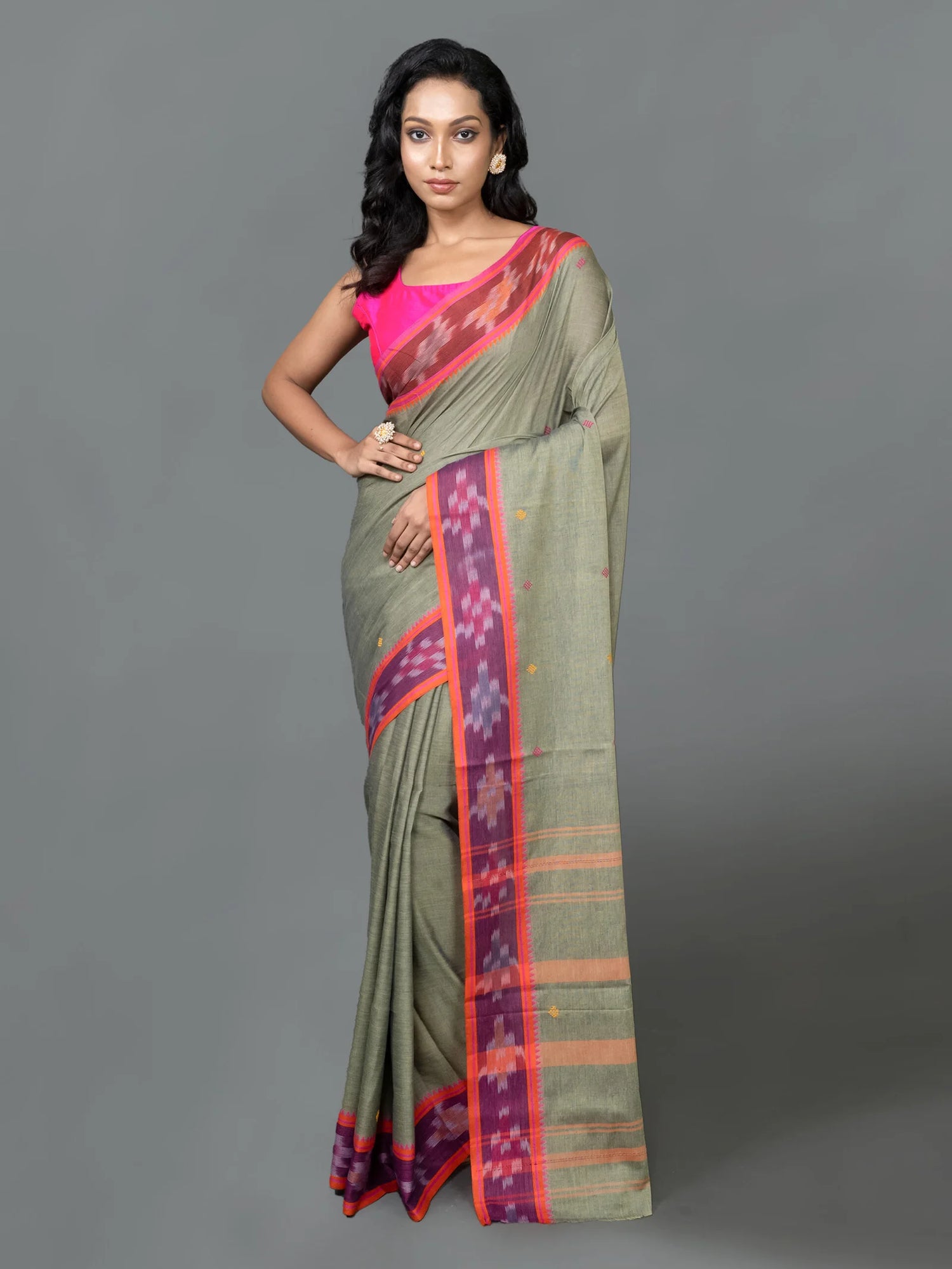 Light Green Dhanekhali Saree