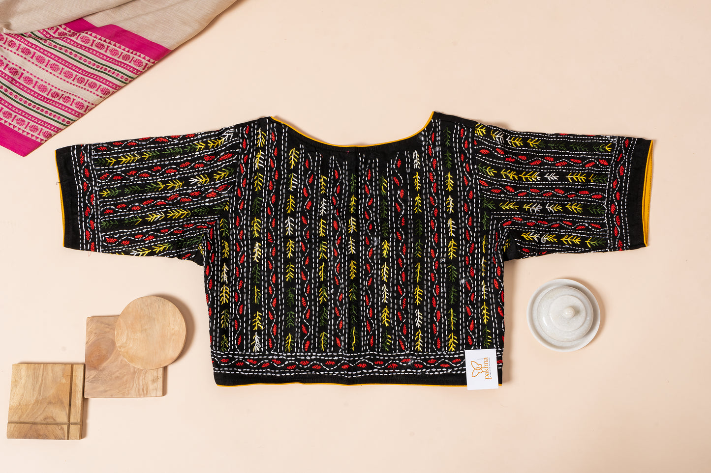 Pakhna  hand Kantha stitch blouse