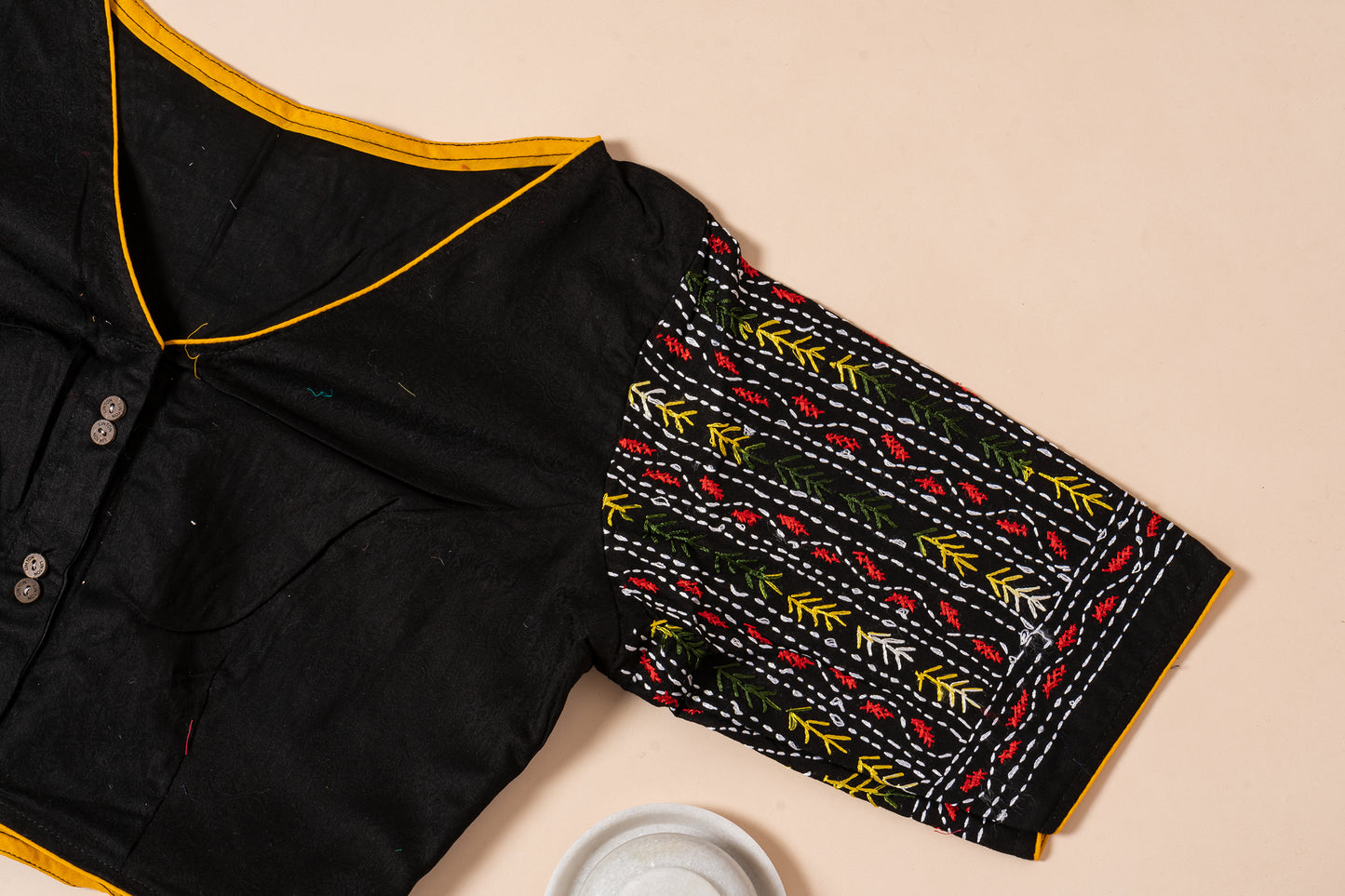 Pakhna  hand Kantha stitch blouse