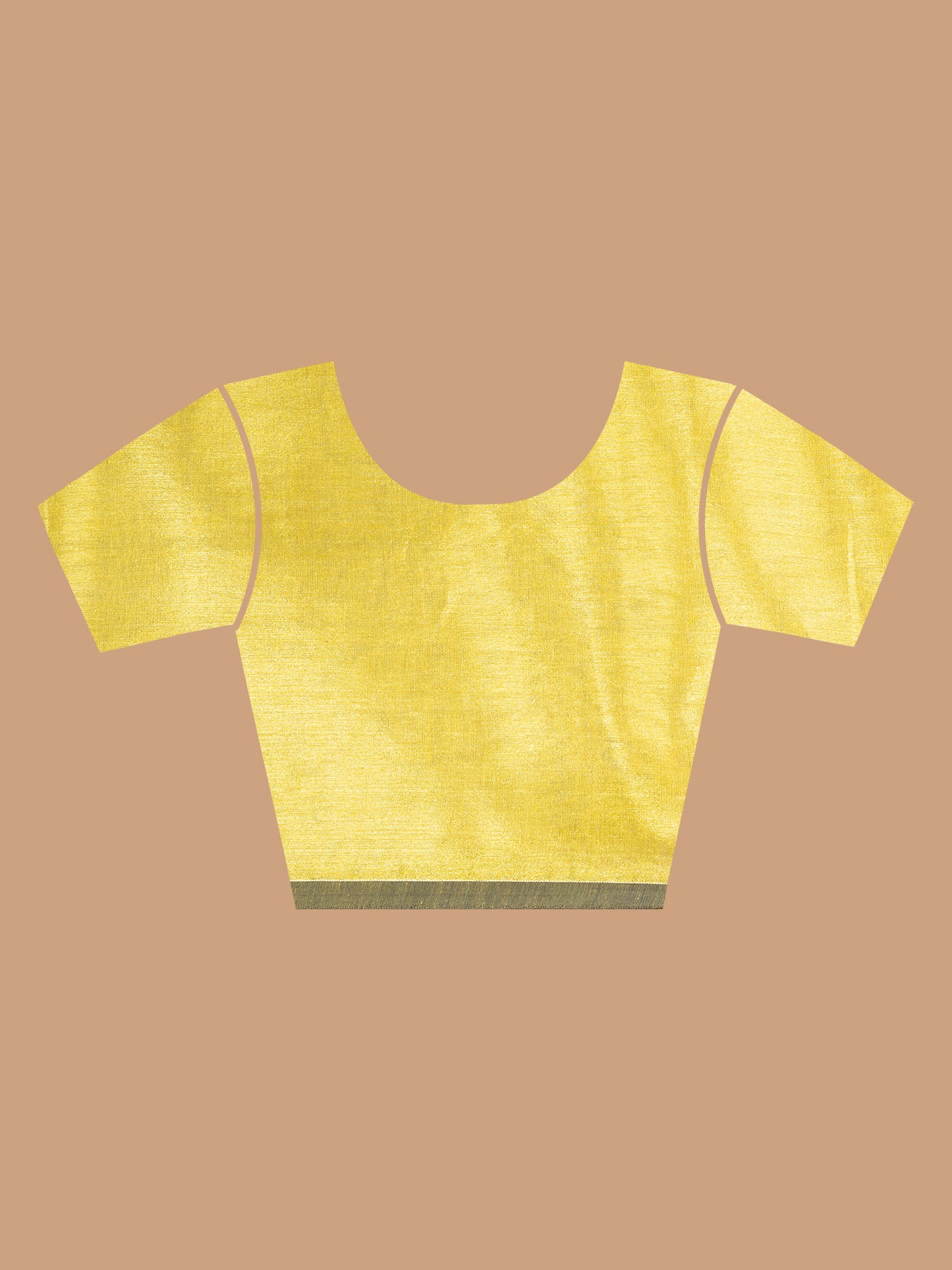 Yellow Cotton Tissue Saree