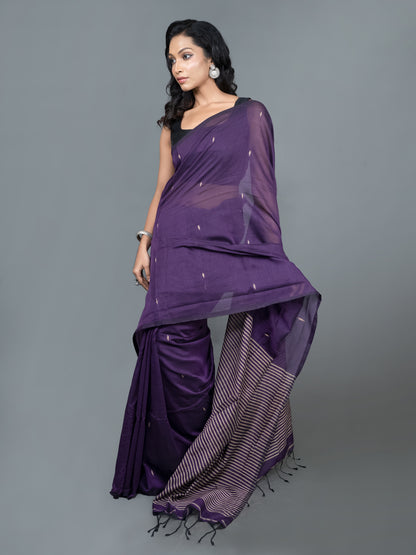 Jamun Bengali Cotton Jamdani Saree