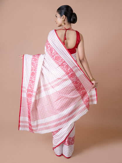 Sada Lal Dhanekhali Saree