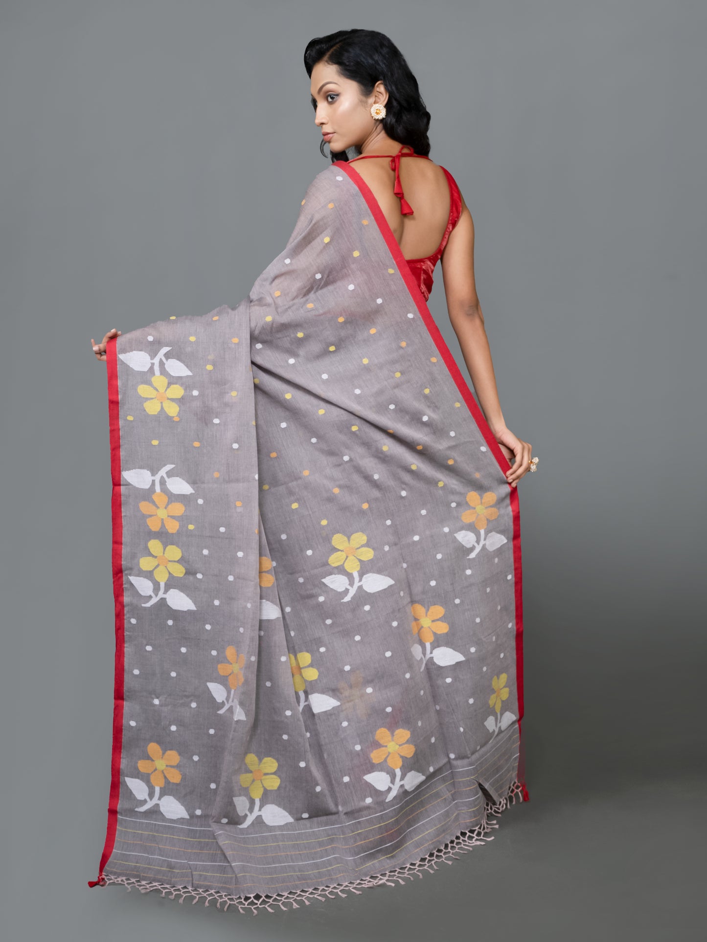 Floral Jamdani Saree
