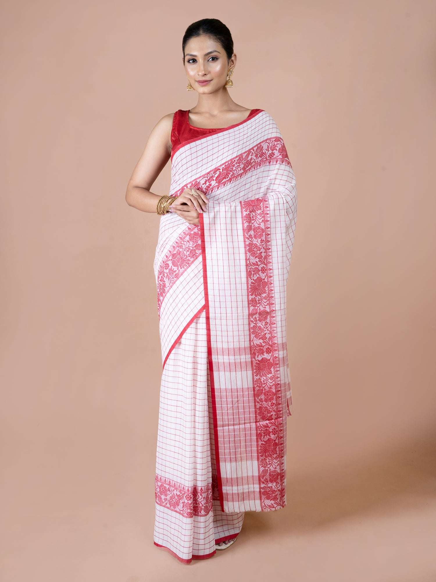 Sada Lal Dhanekhali Saree