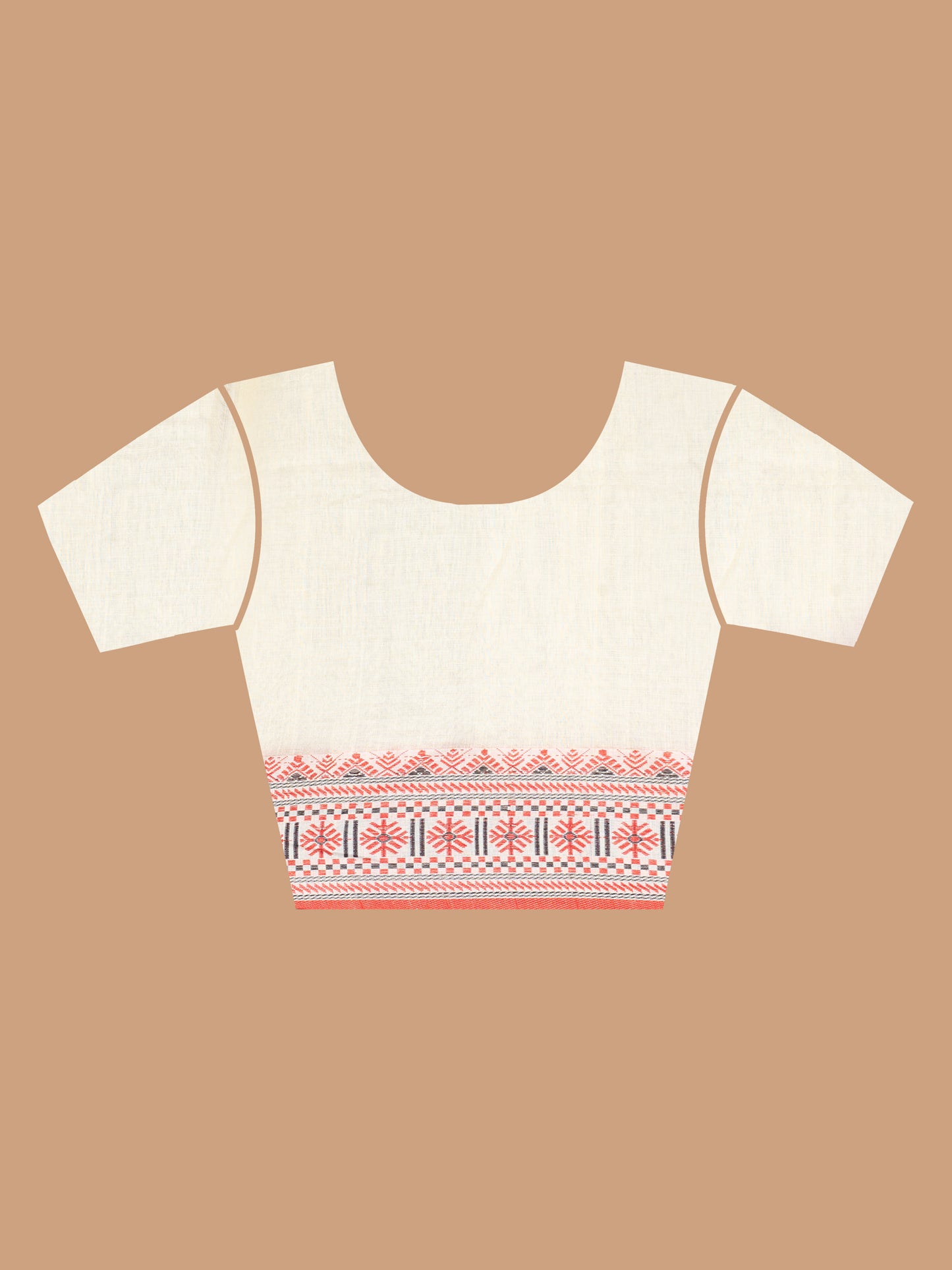 Off White Khadi Cotton Saree