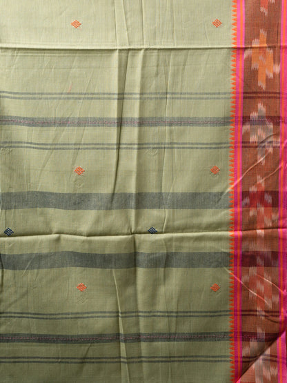 Pesta Green Dhonekhali Cotton Saree