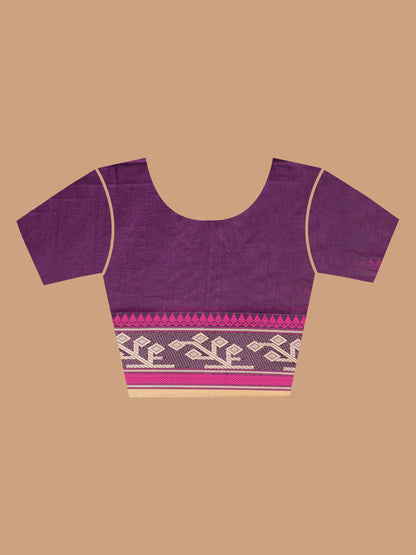 Mauve Mehfil Mercerised Cotton Saree