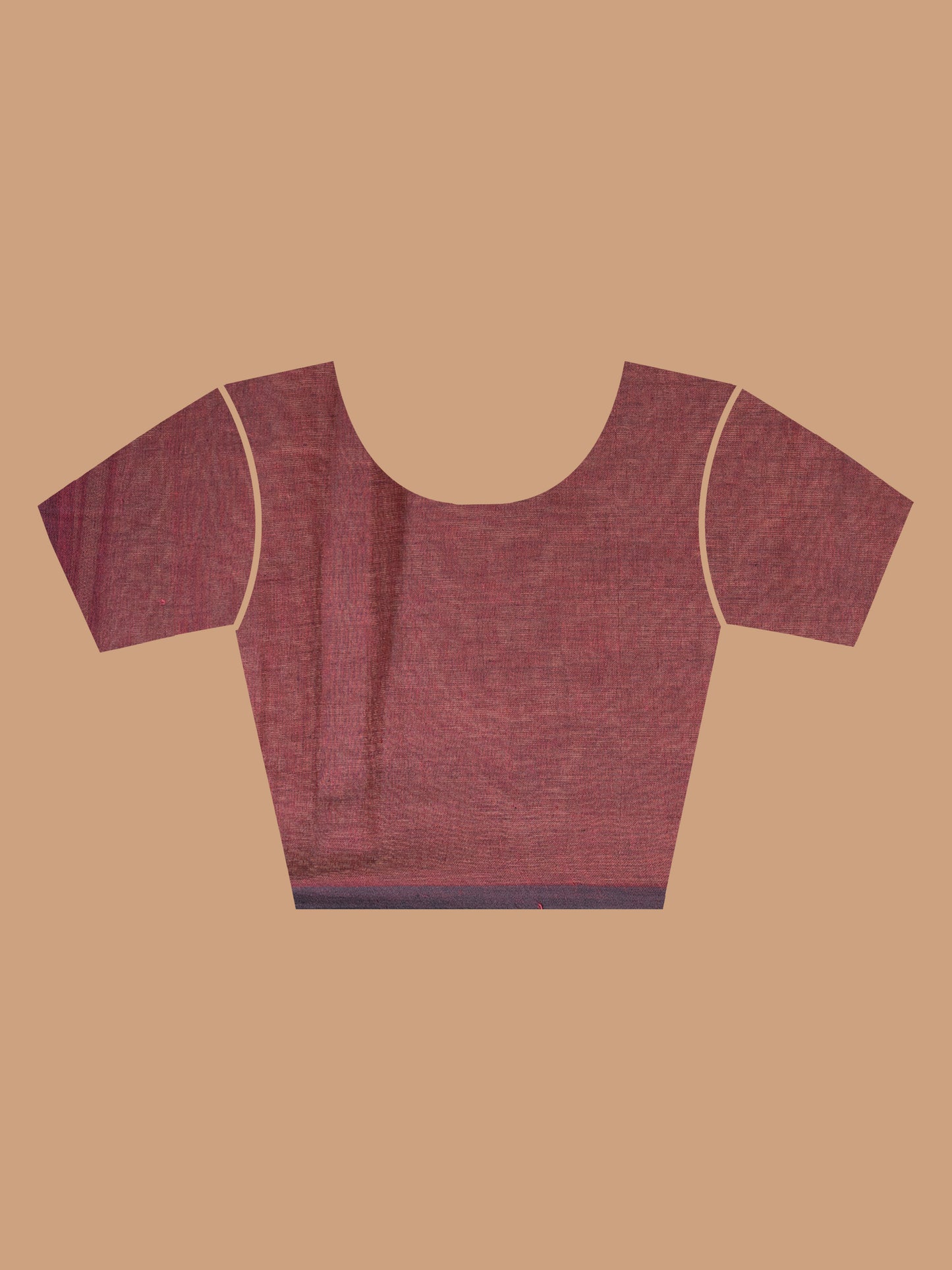 Maroon Mul Cotton Saree