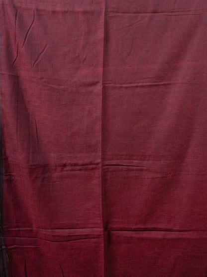 Maroon Mul Cotton Saree