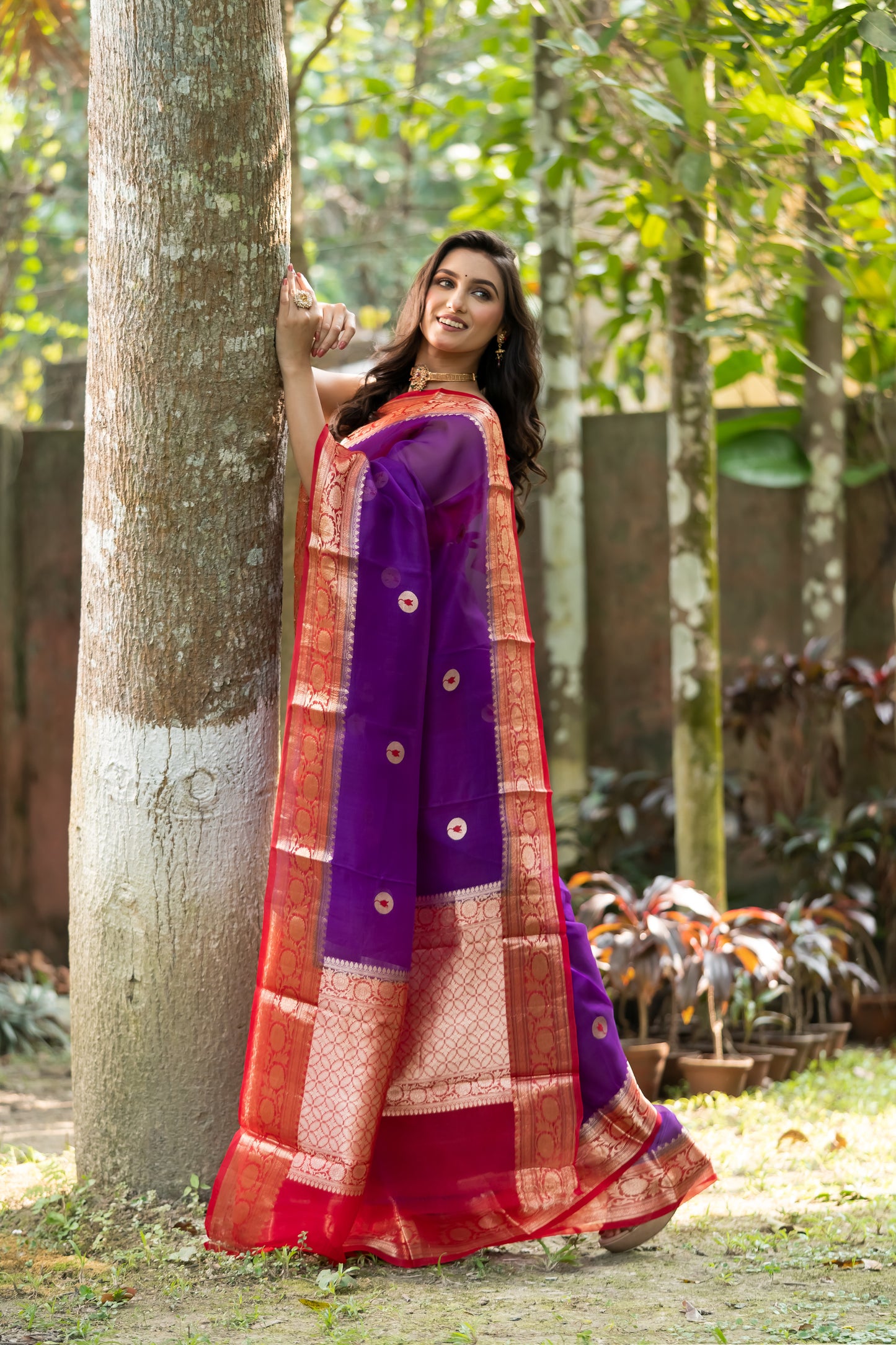 Pakhna pure Kora Banarasi saree