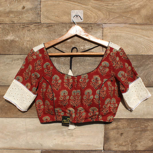 Ajrakh hakoba Blouse