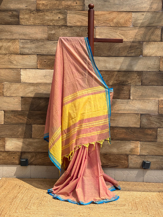 Pure Cotton Dhonekhali Saree 2