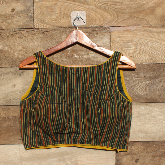 Ajrakh Handblock printed Blouse