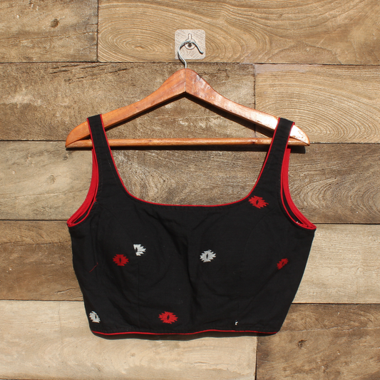 Black jamdani Blouse