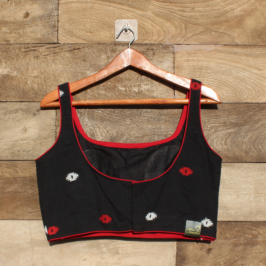 Black jamdani Blouse