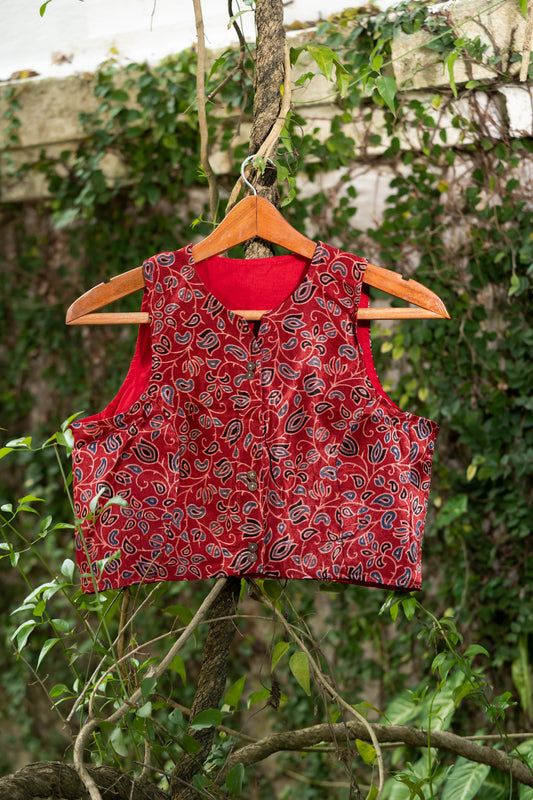 Pakhna semi modal printed blouse