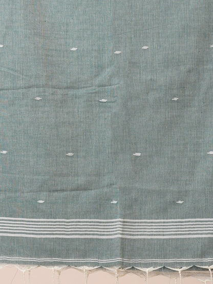 LEAF BLUSH PHULIA SOFT COTTON JAMDANI SAREE