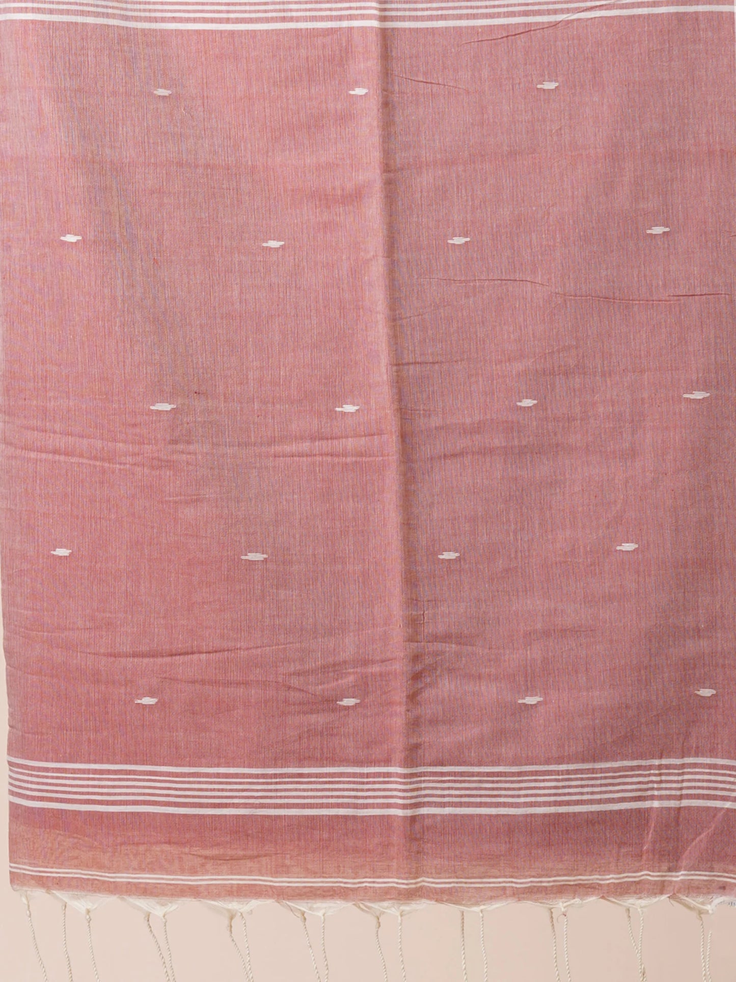 DUSTED ROSE PHULIA SOFT COTTON JAMDANI