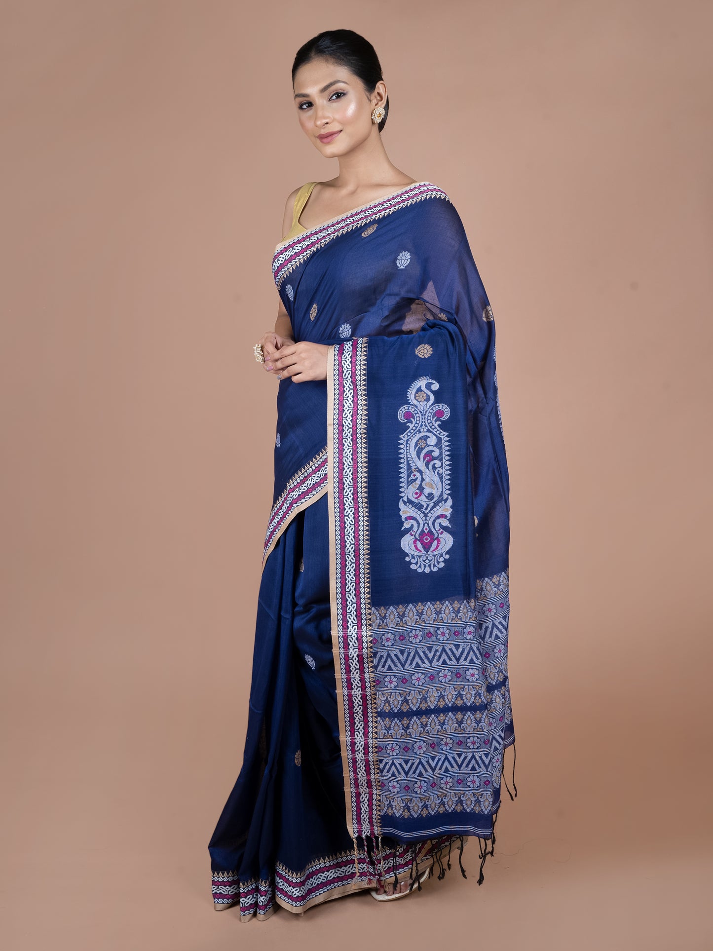 Midnight Dream Mercerised Cotton Saree
