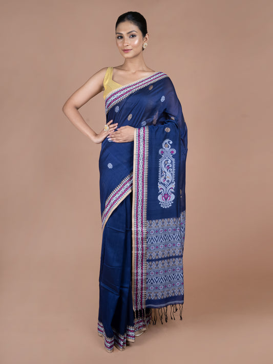 Midnight Dream Mercerised Cotton Saree