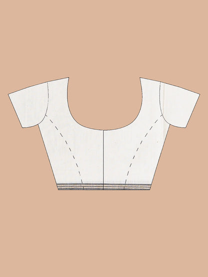 WHITE PHULIA JAMDAI SAREE
