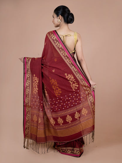Shakti Sutra Mercerized Cotton Saree