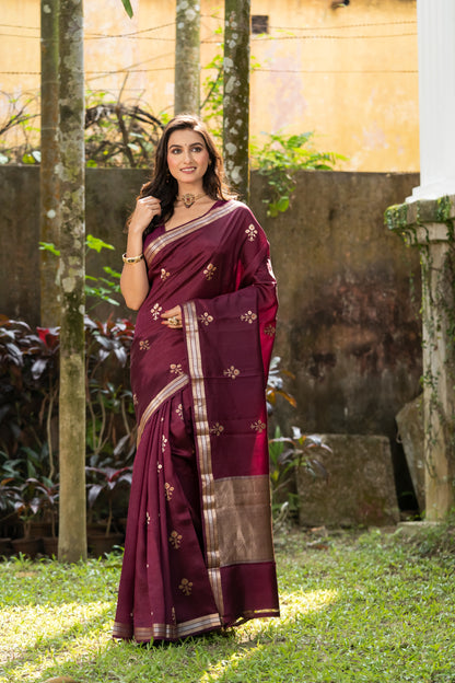 Pakhna pure mango silk  minakari  Banarasi saree