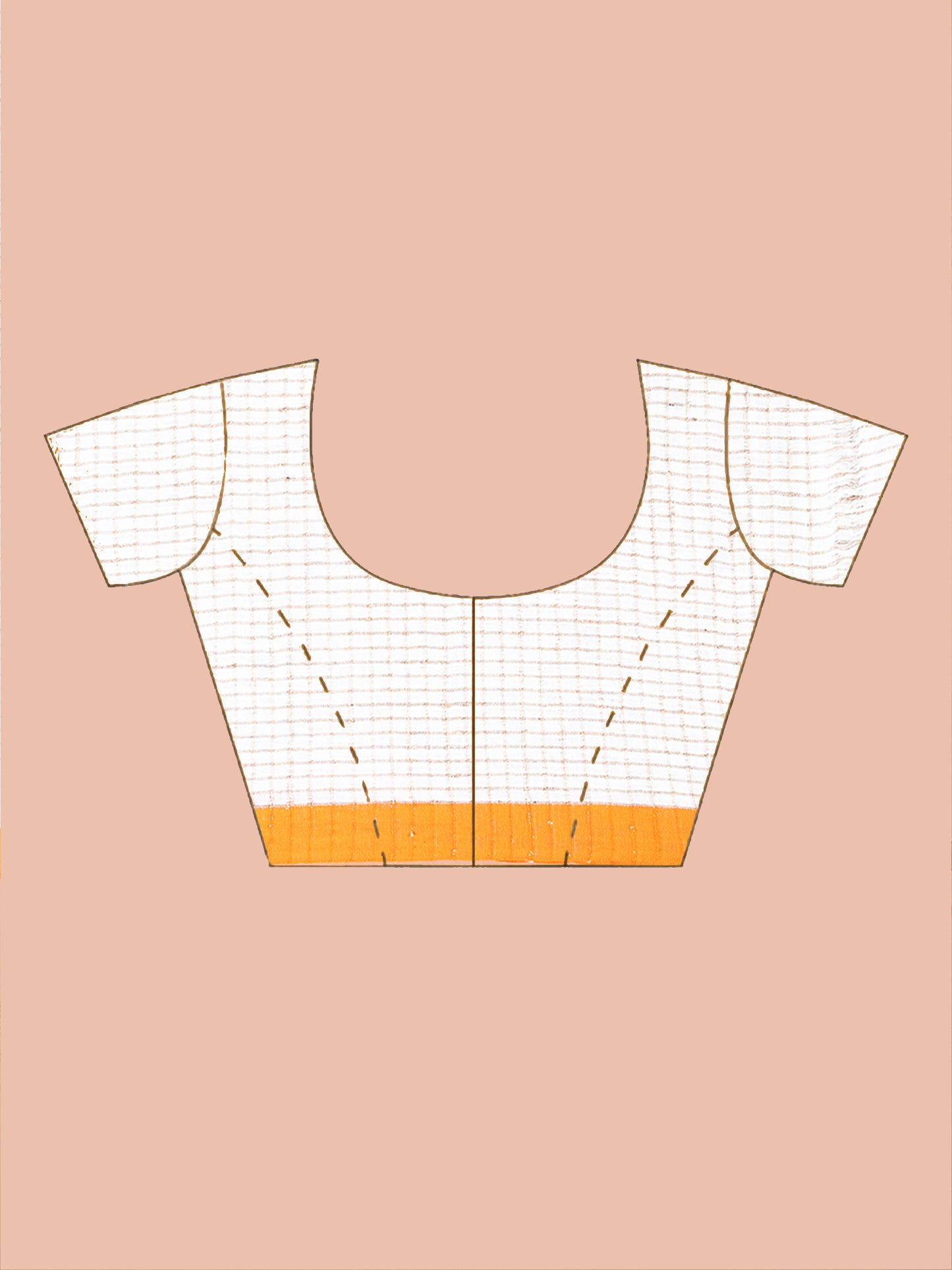 White Glow Cotton ghicha  ketia work Saree