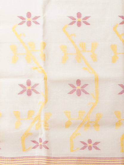 SUBHRA PURE COTTON BENGAL JAMDANI SAREE