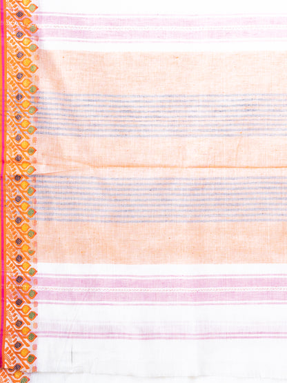 Shubhra Dhanekhali Cotton Saree