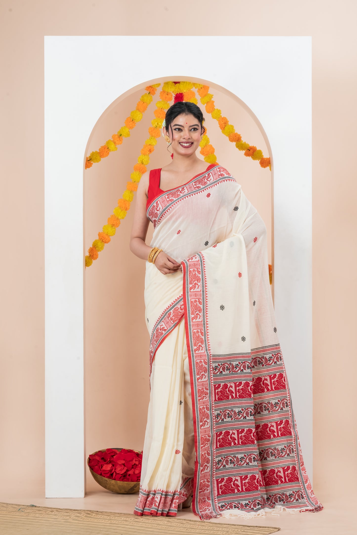 Pure Cotton Baluchuri Saree