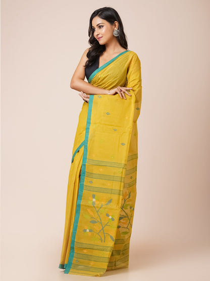 LOOMLIGHT PURE COTTON BENGAL JAMDANI SAREE