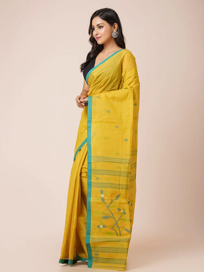 LOOMLIGHT PURE COTTON BENGAL JAMDANI SAREE