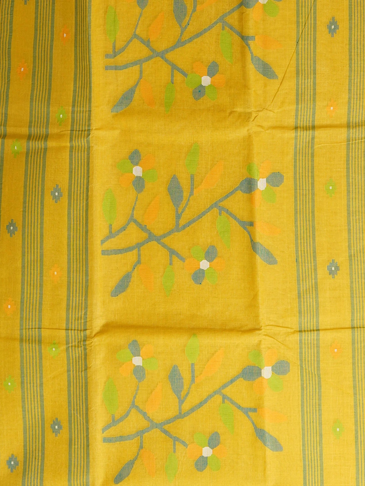 LOOMLIGHT PURE COTTON BENGAL JAMDANI SAREE