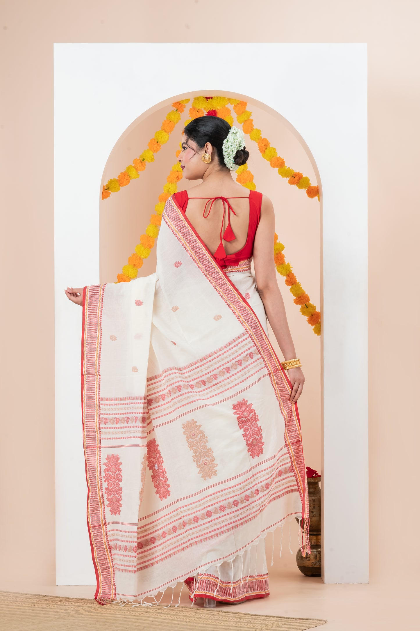 Pure Cotton Handwoven Saree