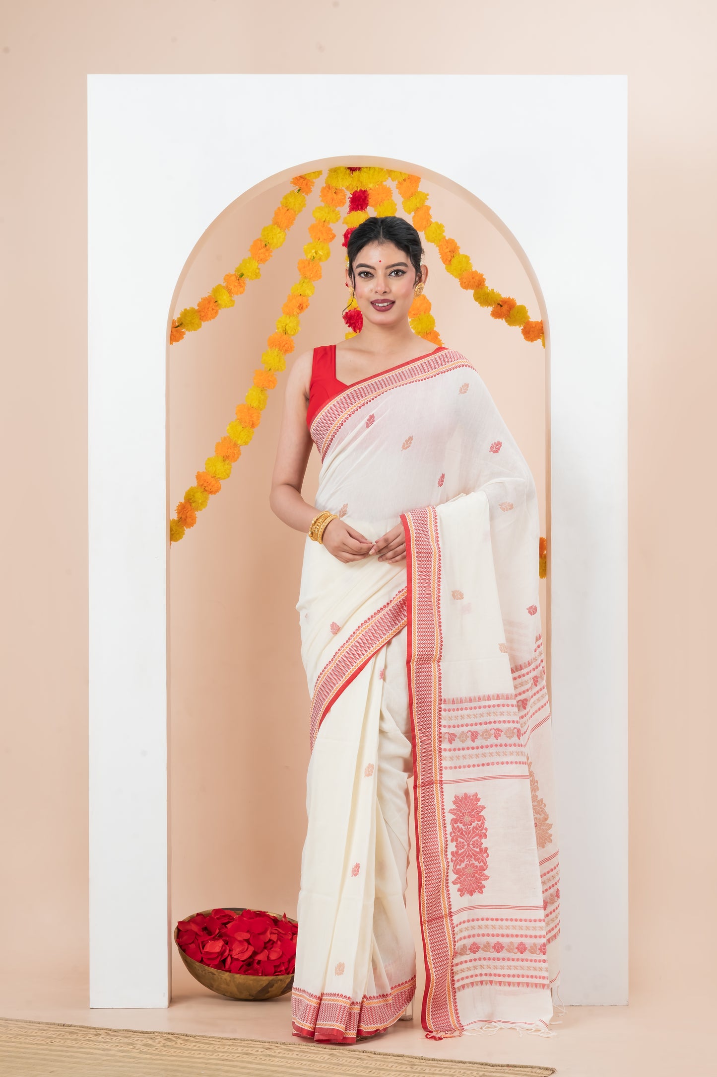 Pure Cotton Handwoven Saree
