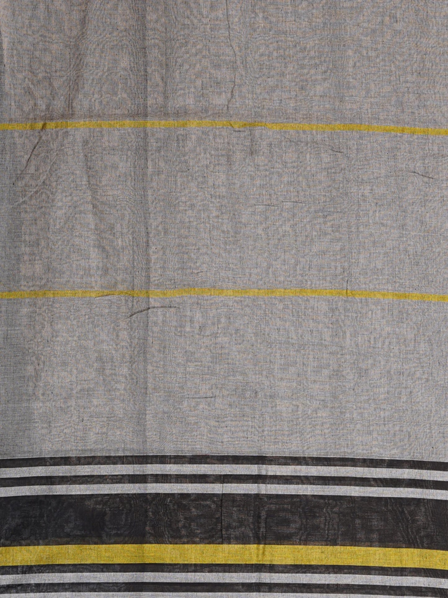 CHARCOAL HARMONY PURE MULMUL COTTON SAREE
