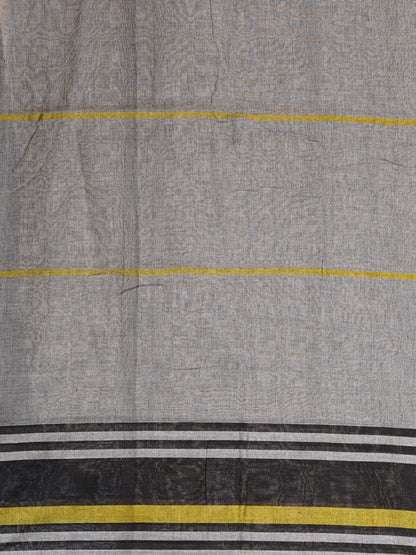 CHARCOAL HARMONY PURE MULMUL COTTON SAREE