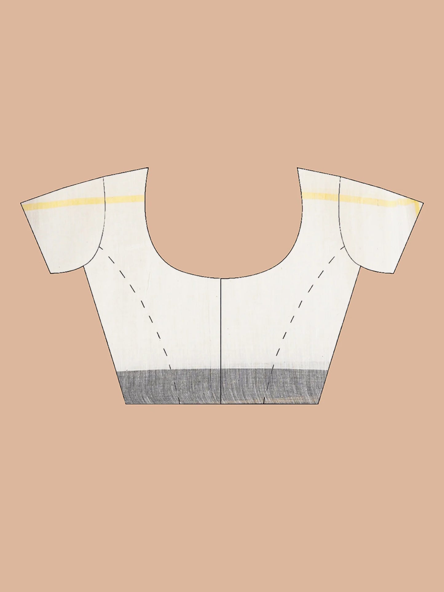 OFF WHITE HANDLOOM MULMUL COTTON SAREE