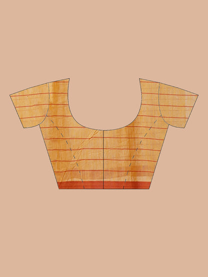 MERIGOLD SLUB COTTON JAMDANI SAREE