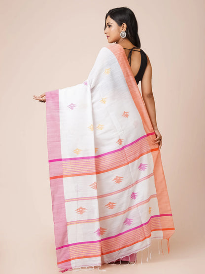 SNOWDRIFT BLENDED COTTON SAREE
