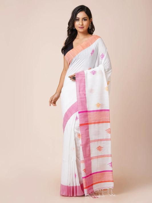 SNOWDRIFT BLENDED COTTON SAREE