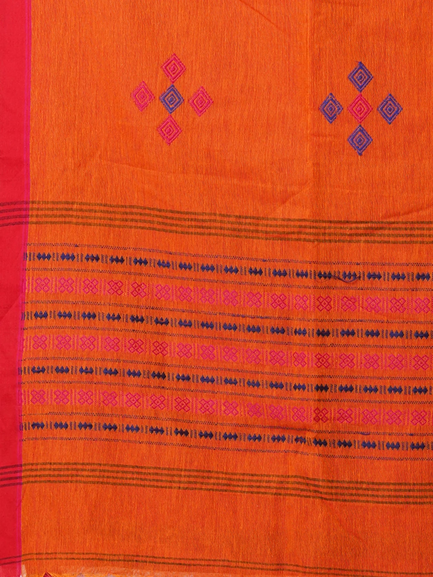 BRONZE BLOOM PURE KHADI COTTON SAREE