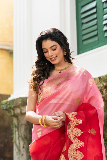 Pakhna pure Kora Banarasi saree
