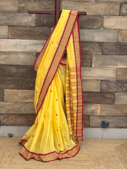 Pure cotton handwoven Begumpuri Saree