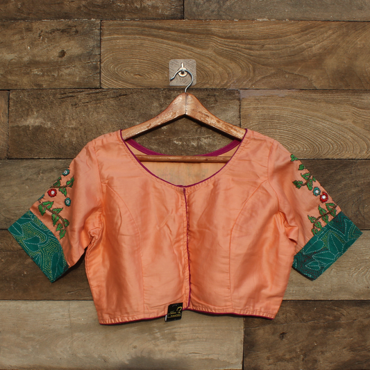 Kantha  hand embroidery blouse