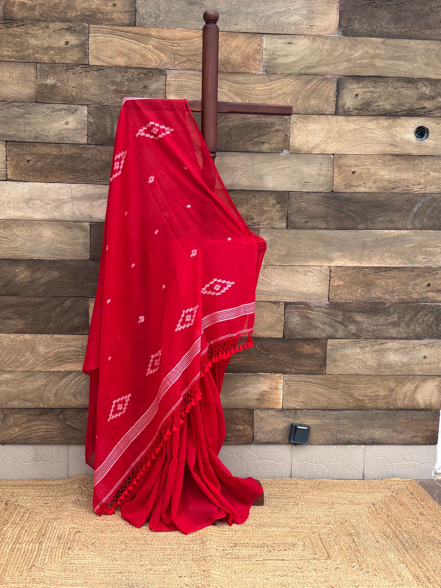Soft cotta  Phulia  jamdani saree